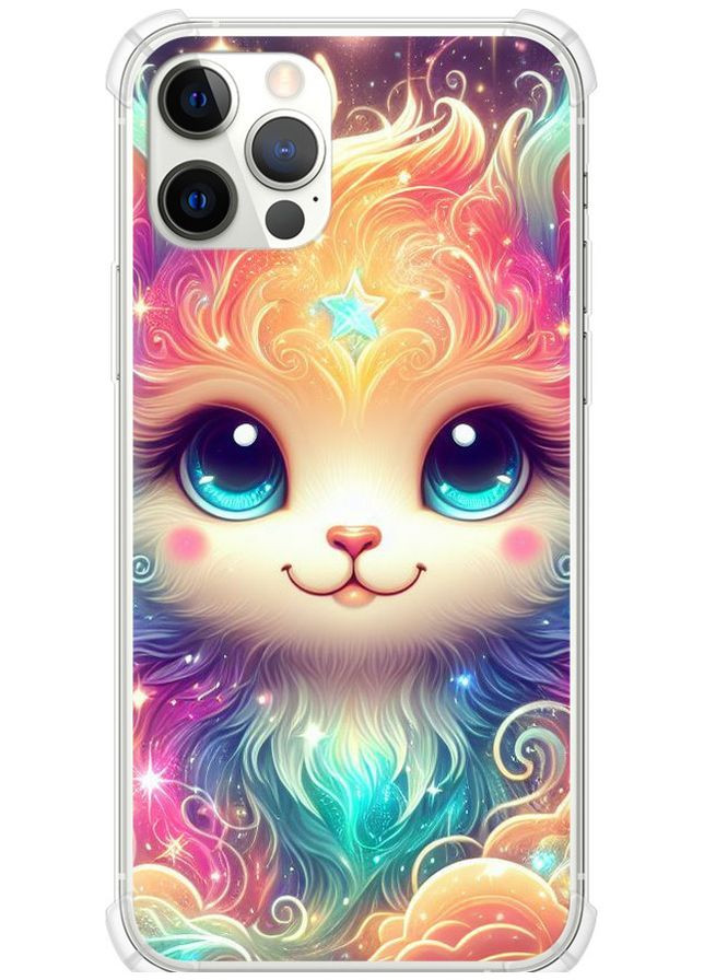 Силіконовий протиударний с посиленими кутами чохол 'Казкове кошеня' для Endorphone Apple iPhone 12 Pro (275461556)