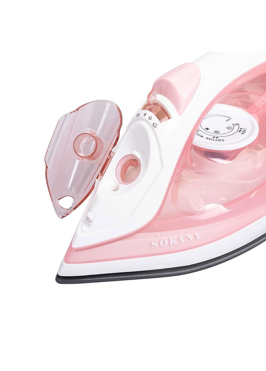 Праска парова ручна для одягу 1800 Вт з металокерамічною підошвою Рожева SK-11044 Sokany (370801716)
