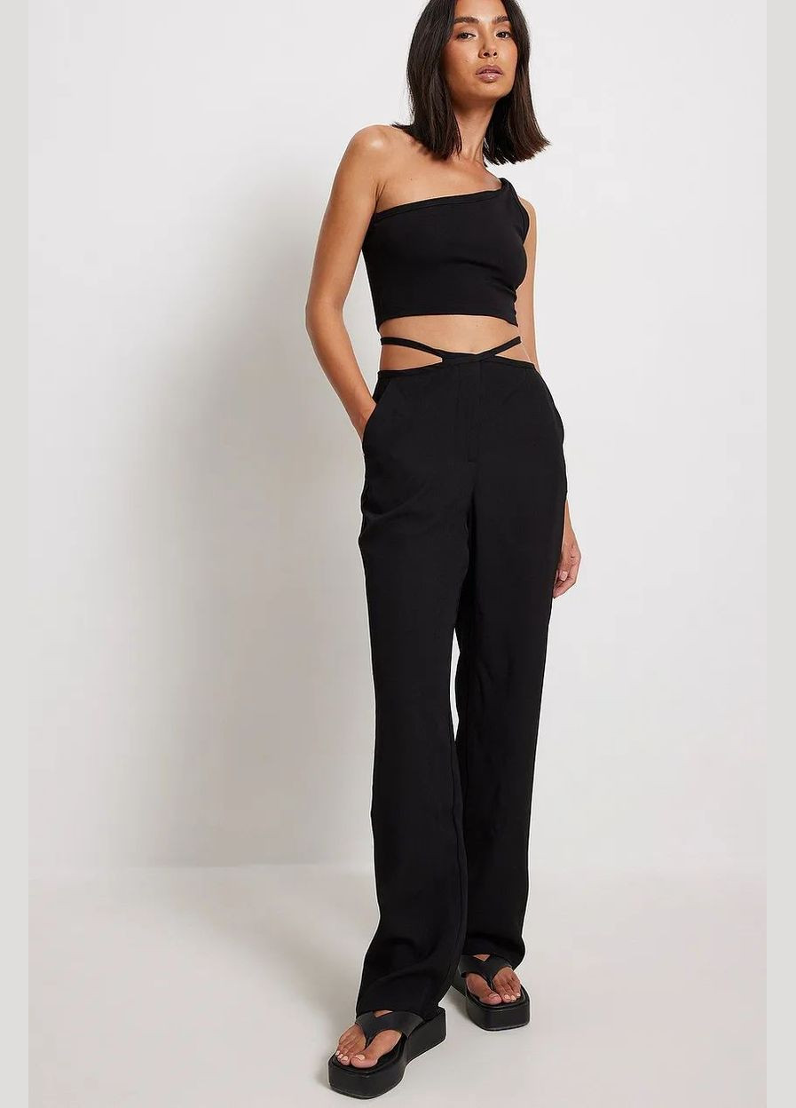 Брюки демисезон,черный, NA-KD (294756193)