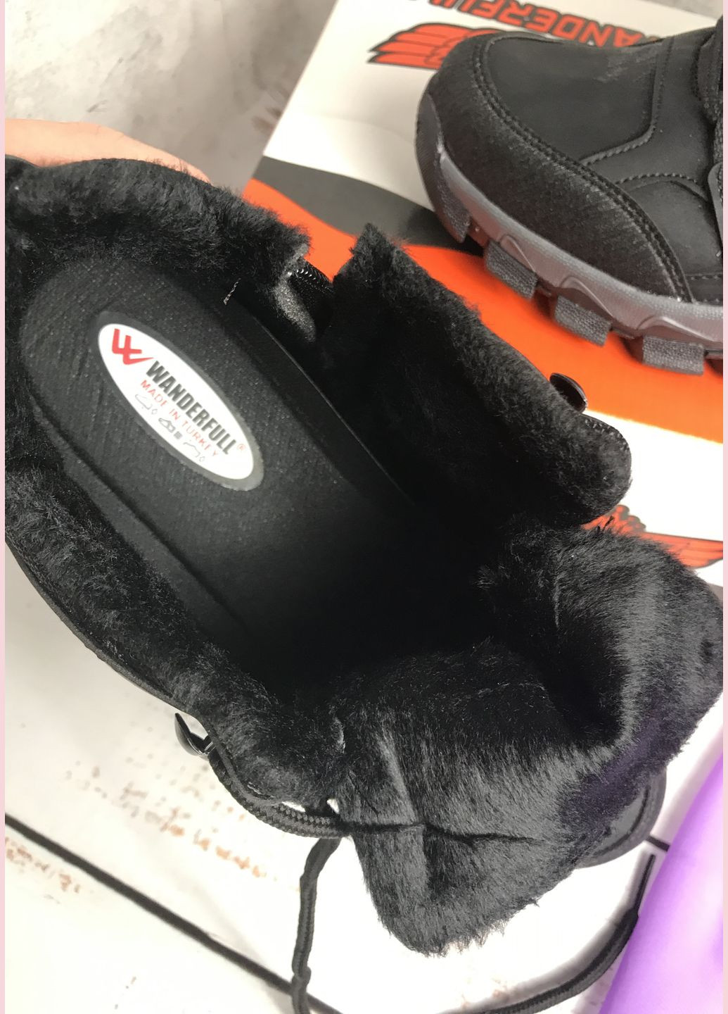 Черевики демісезонні дитячі для хлопчика підлітка Чорний (256) Wanderfull (347236029)