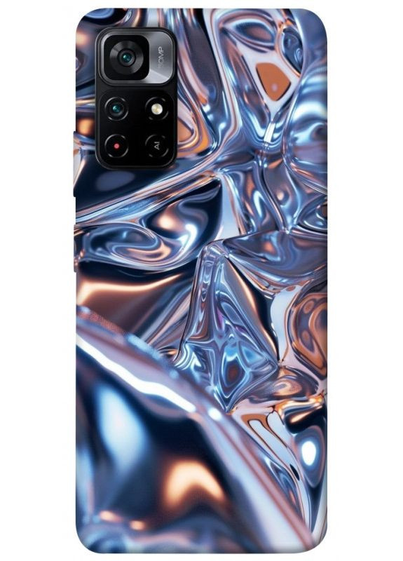 Чехол с принтом для Xiaomi Poco M4 Pro 5G / для Ксяоми, сяоми, ксиоми редми поко М4 о Silver pattern No Brand (338599875)