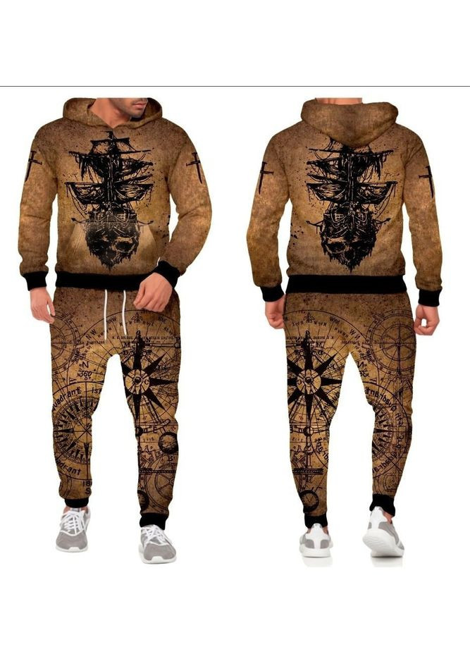 Спортивный костюм мужской корабль череп Яскраво (322720631)