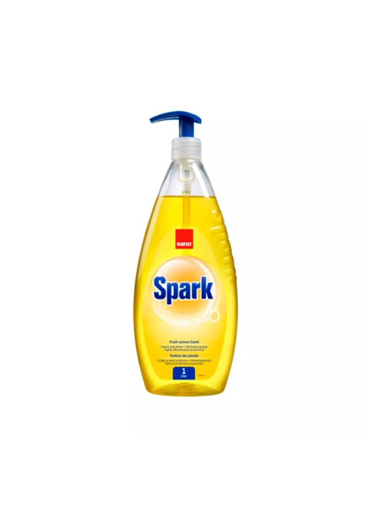 Средство для мытья посуды Spark Lemon, 1 л Sano (294092725)