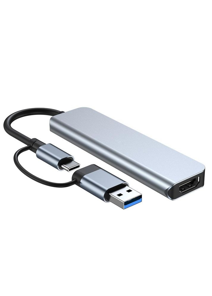 Док-станція 5-в-1 з портом USB 3.0 Порти USB2.0 Пристрій для читання карток SD/TF Ultra Без бренду GM No Brand (322704353)
