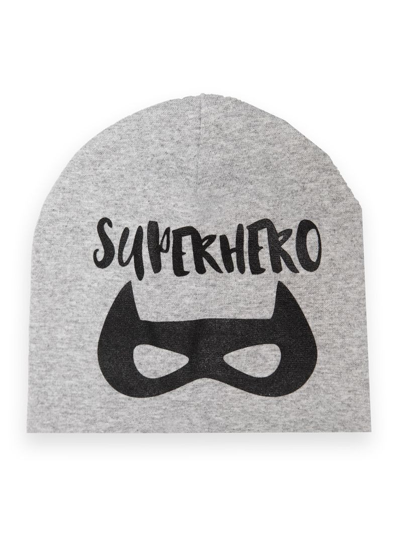 Шапка трикотажная демисезонная детская для мальчика Superhero GABBI (369334802)