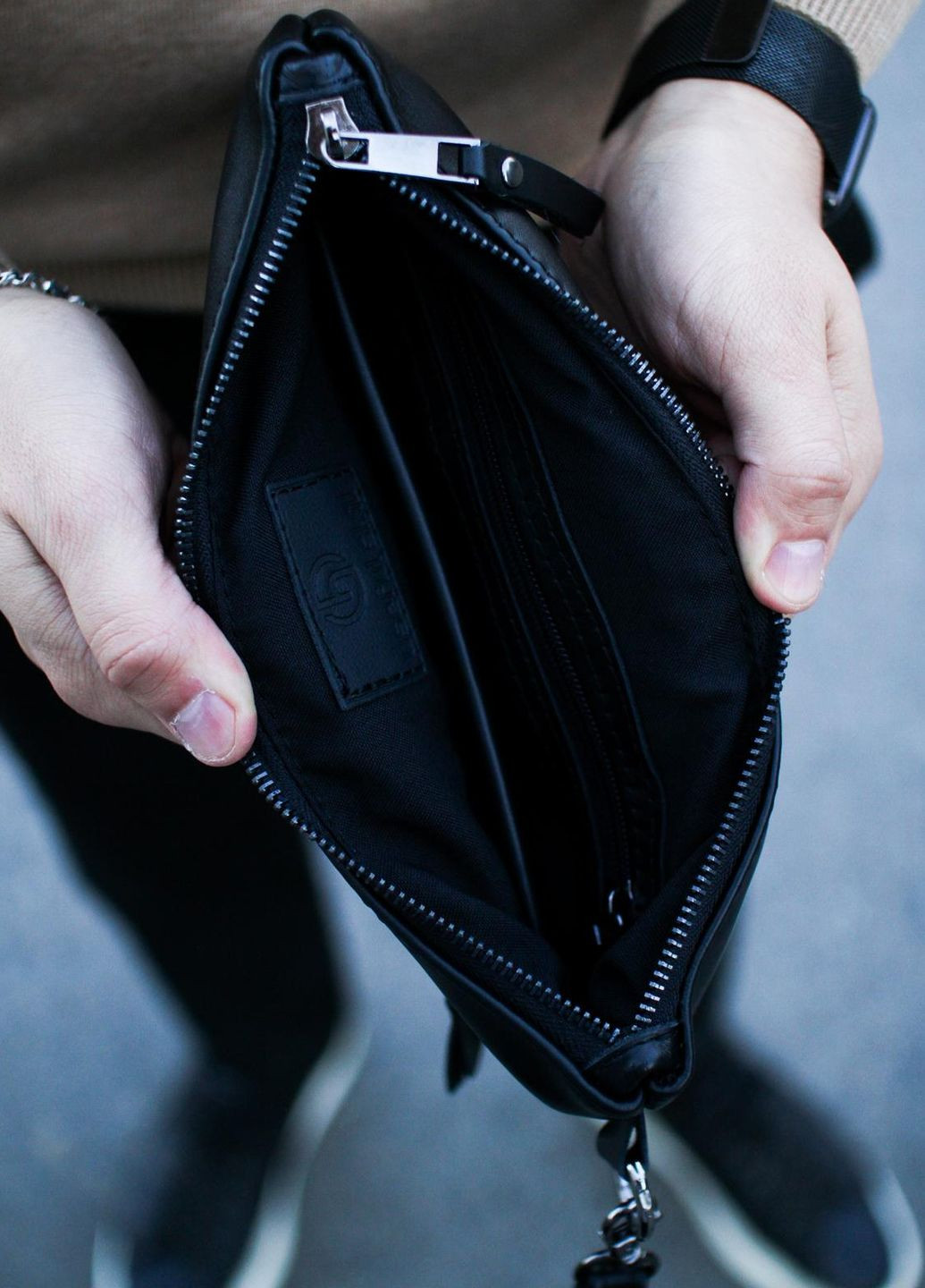 Шкіряний клатч із натуральної гладкої шкіри Vishnya (317619908)