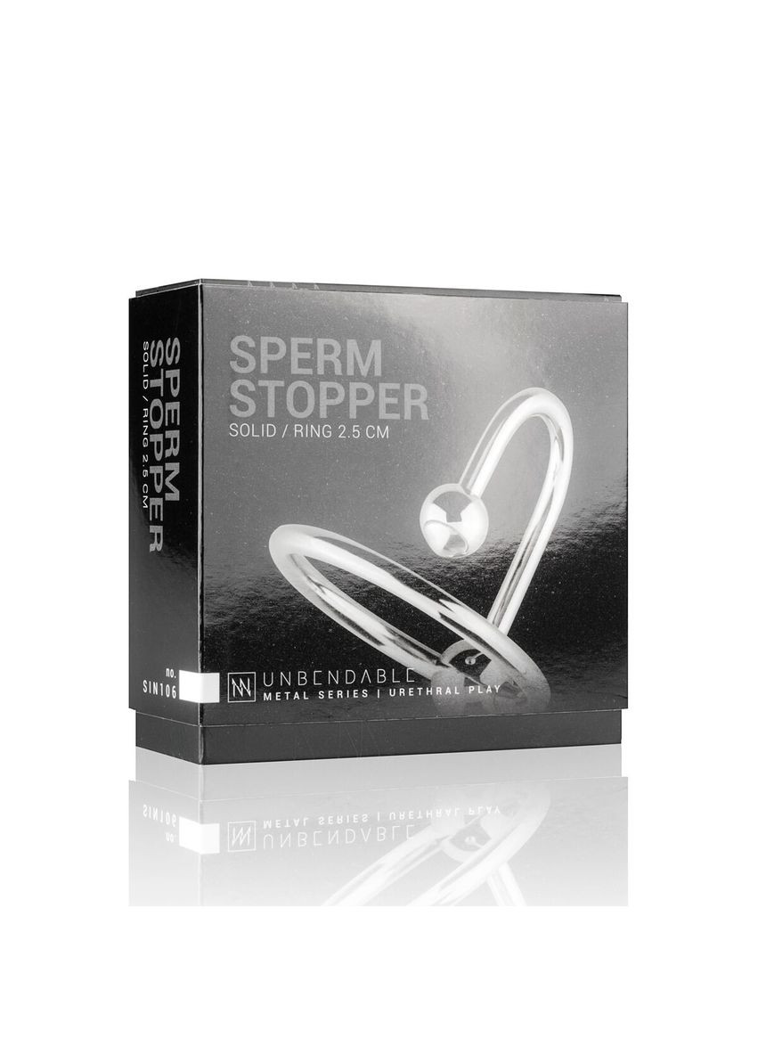 Уретральна вставка з кільцем Sperm Stopper Solid, діаметр кільця 2,6см - CherryLove Sinner Gear Unbendable (282960582)
