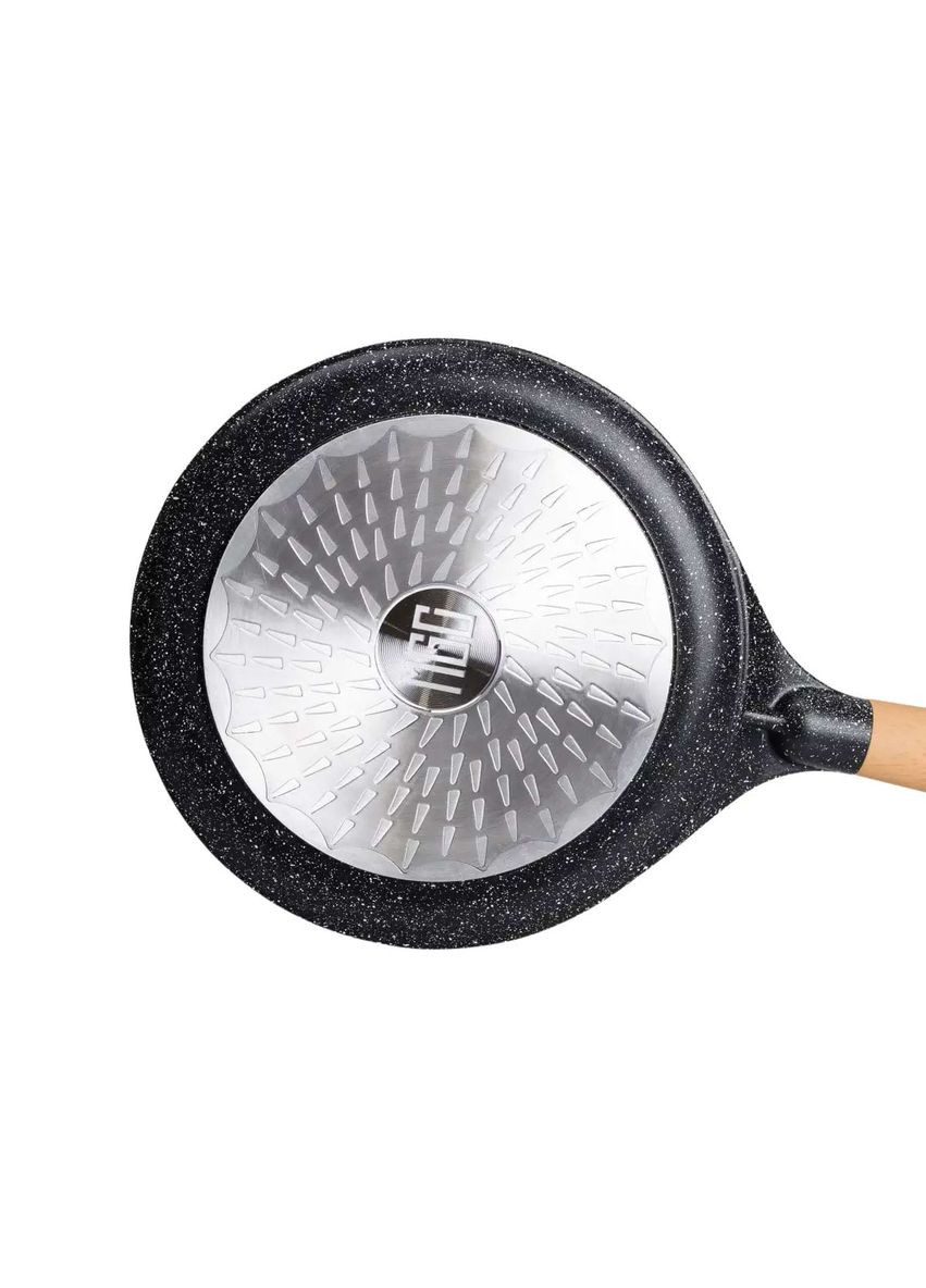 Сковорода для блинов MGC с мраморным антипригарным покрытием 24 см, черный MGC HP-4-428B No Brand (360481756)