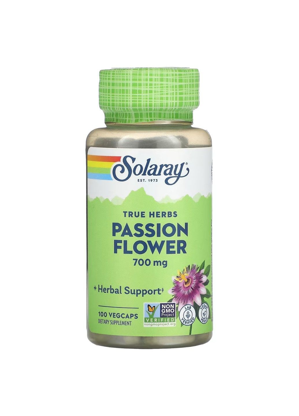 Пасифлора Passion Flower - 100 вег.капсул Solaray (292395869)