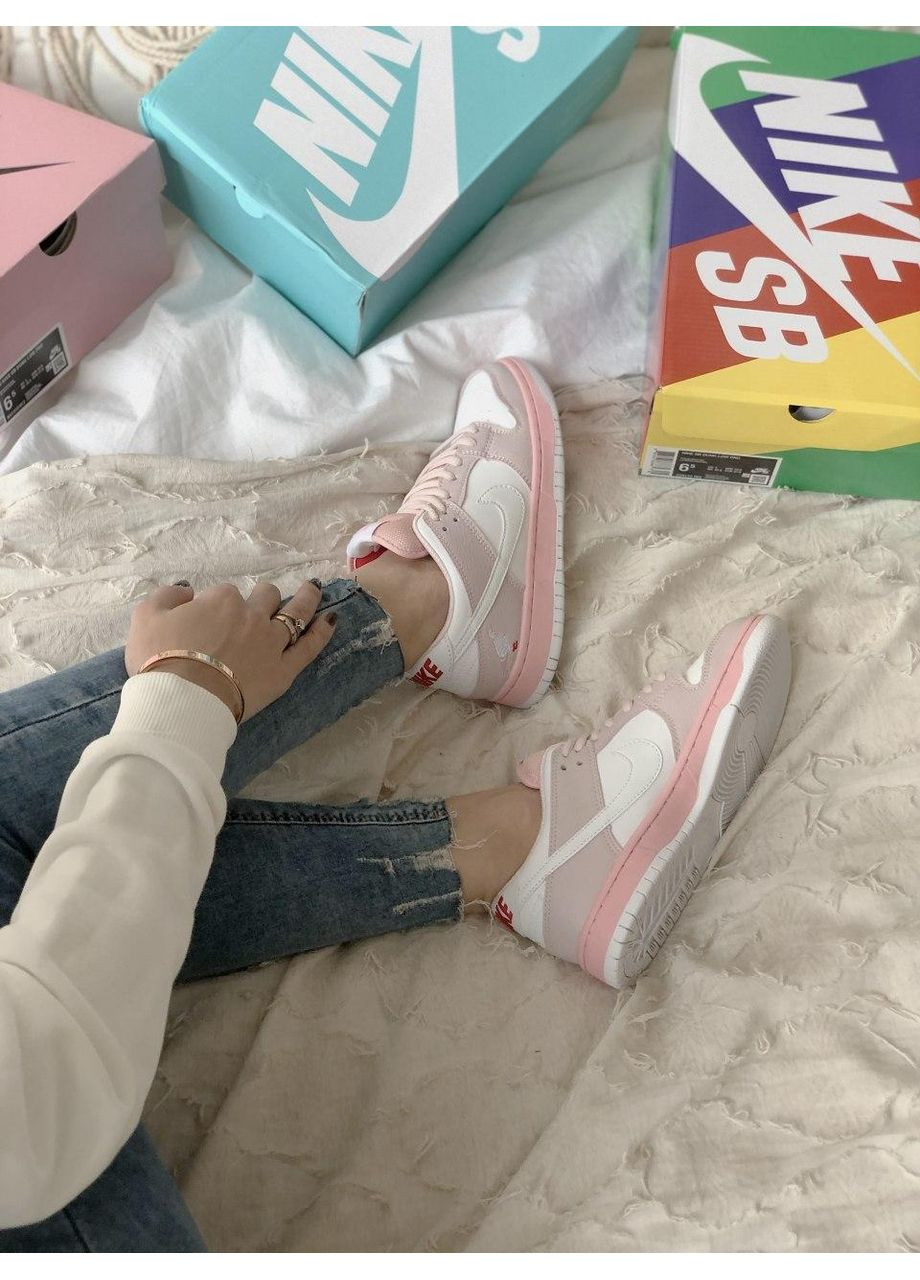 КРОСІВКИ ЖІНОЧІ NIKE SB DUNK LOW PINK BIRD НАЙК СБ ДАНК No Brand рожеві демісезони (368855810)