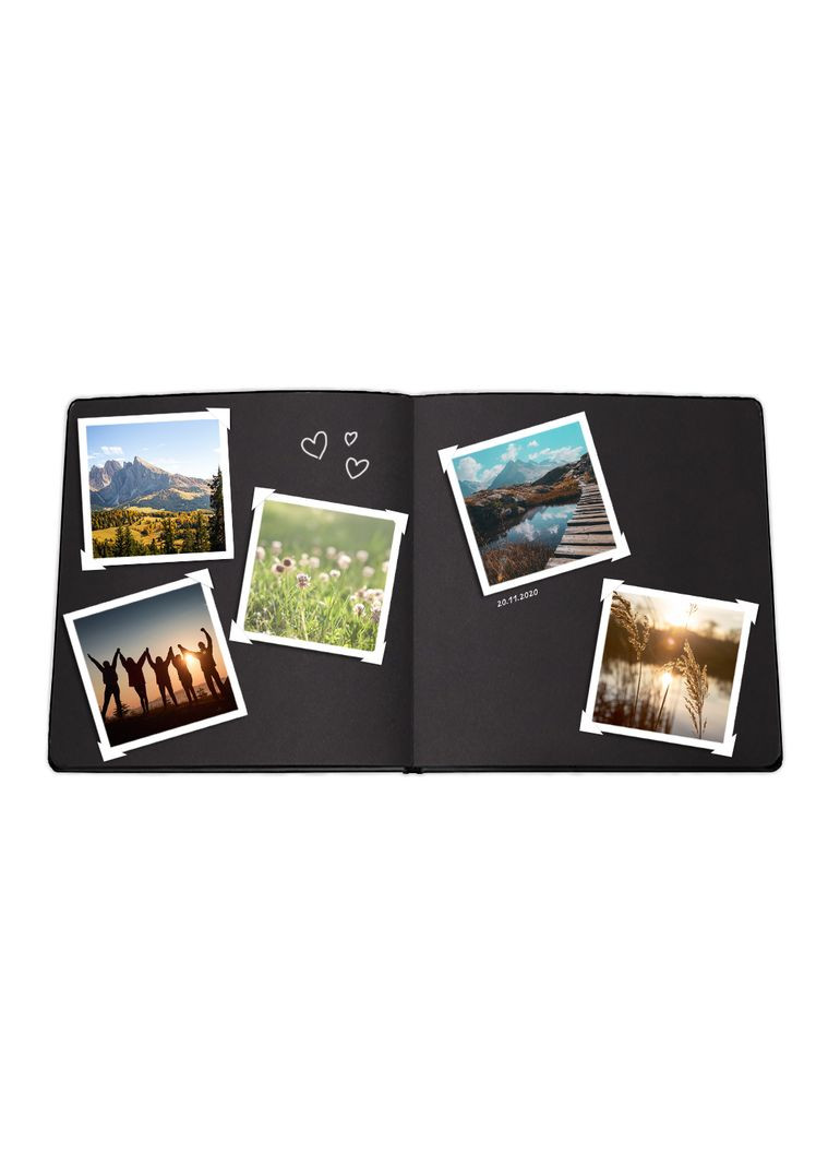 Фотоальбом Самые теплые моменты жизни бежевый black pages Orner 4576 (300358853)