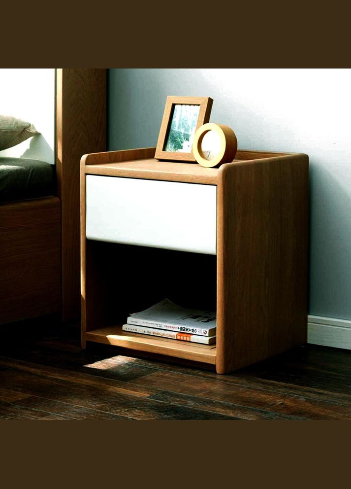 Приліжкова тумба з дерева Олунга мускат-зефір (ПТМ-00250720) No Brand (328076794)