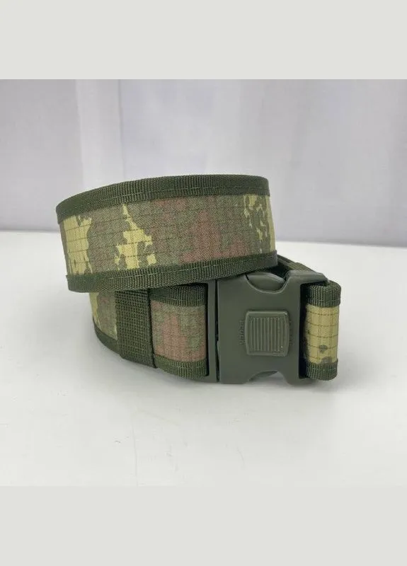 Ремінь тактичний чоловічий регульований 6724 128х4,7 см оливковий No Brand (386539132)