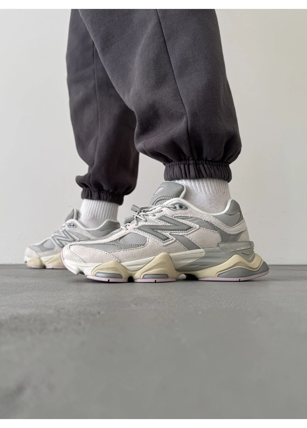 КРОССОВКИ ЖЕНСКИЕ NEW BALANCE 9060 CASUAL GREY НЬЮ БЕЛАНС 9060 No Brand серые демисезоны (368868108)