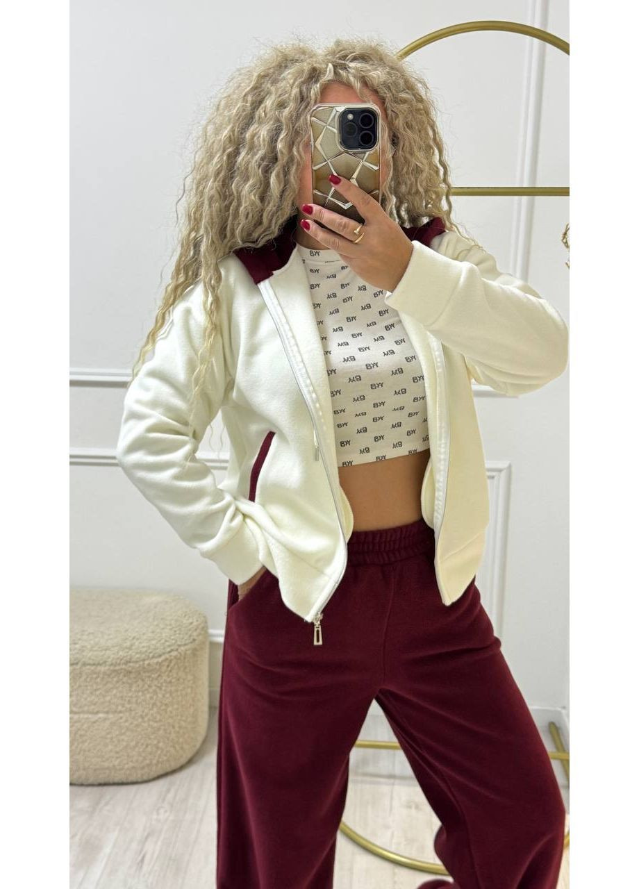 Костюм женский флисовый брюки на затяжках и кофта. No Brand (367738565)