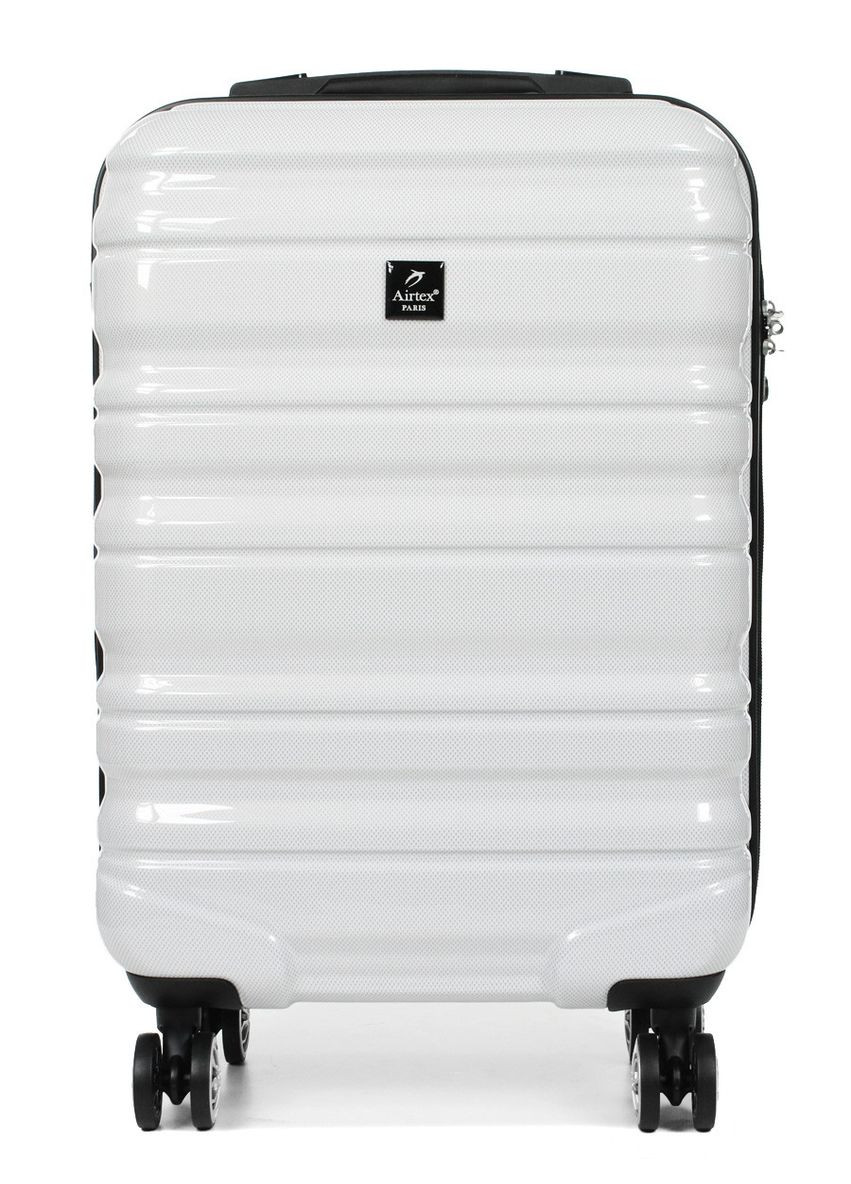 Чемодан ручная кладь S поликарбонат белый 55х36х20см/35л/2.4кг AIRTEX (324801787)