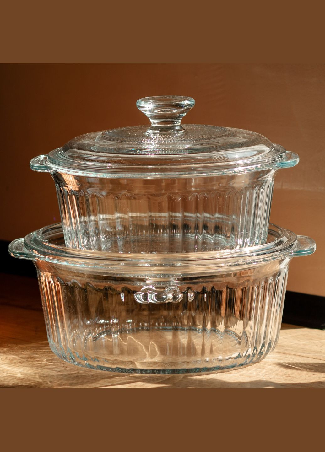 Набор кастрюль из боросиликатного стекла 1,5/2,3 л Yiwu (341329543)