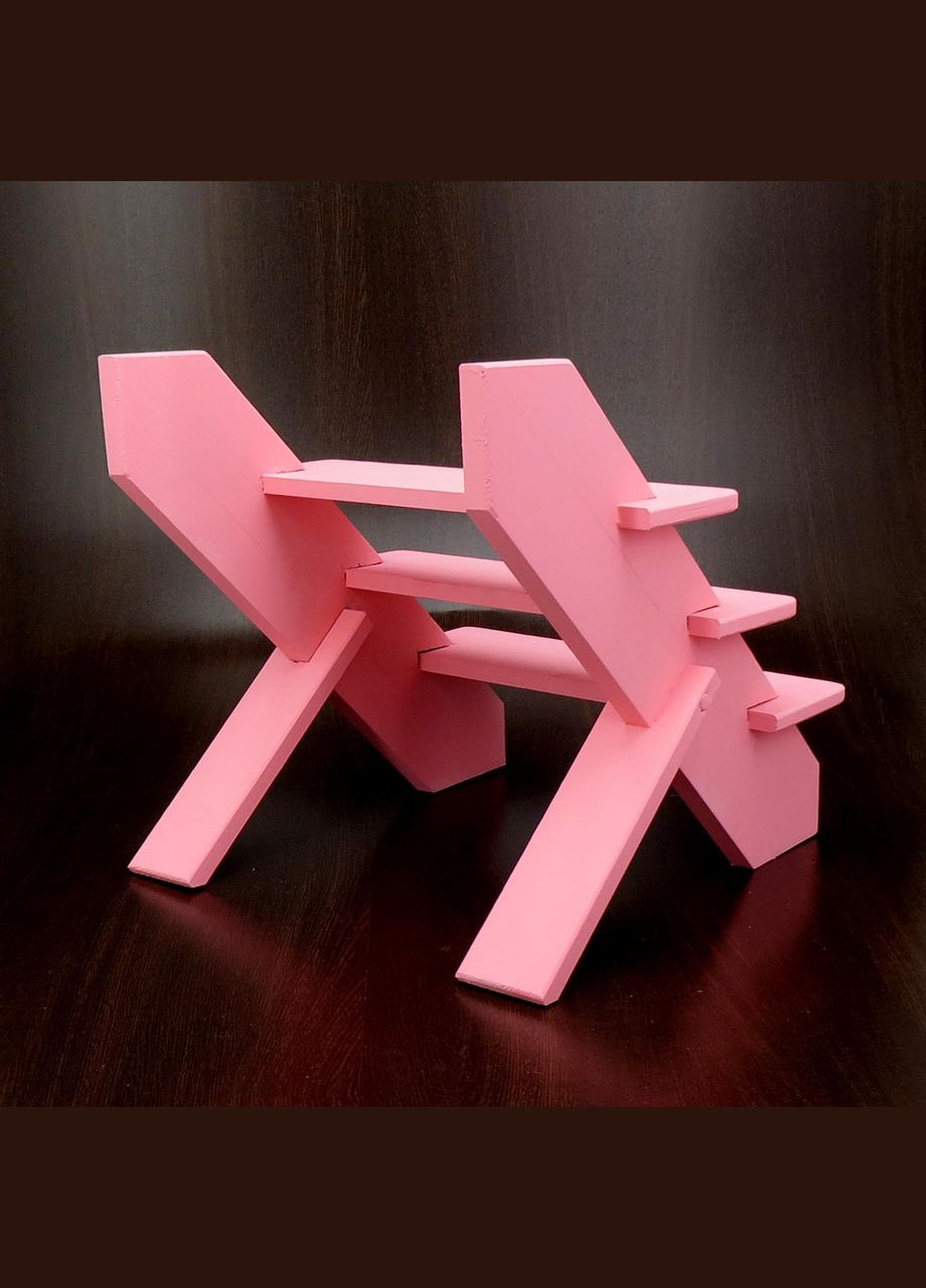 Подставка для цветов из дерева Бандалона барби (ЦВП-002150) No Brand (328226521)