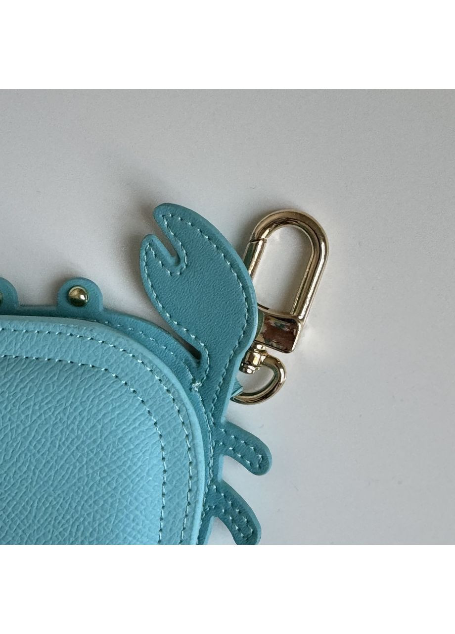 Голубой брелок краб 8.5×7.5 см – подвес на сумку, ключи или чехол для наушников. B&S (368827086)