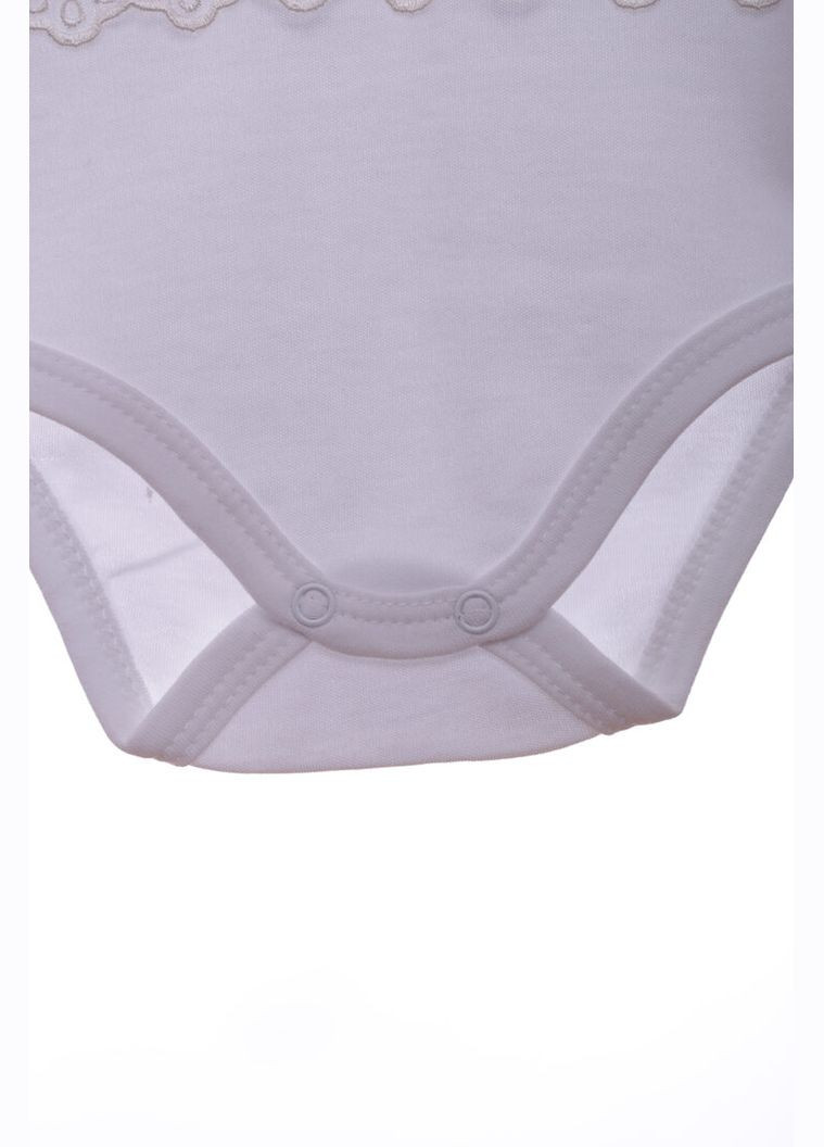 Боді з коротким рукавом для дівчинки з Серцем біла бавовна MiniPapi 62 см (37524) BABYKROHA (315423605)