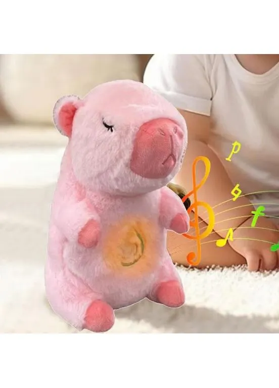 Інтерактивна дихаюча Капібара Snuggle Pulse CapyBuddy 30 см м'яка плюшева іграшка HandyHeat (393958539)