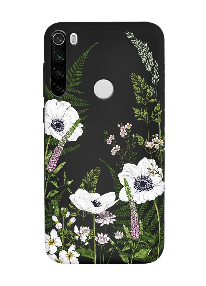 Матовый чехол на Xiaomi Redmi Note 8T:: Цветы полевые (принт 363) Creative (360687626)