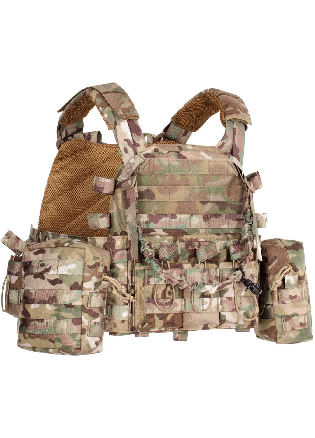 Плитоноска 2Е Тип 1 с карманами для боковой защиты и итогами Молле (MILPLACARR1-MC) 2E (362731900)