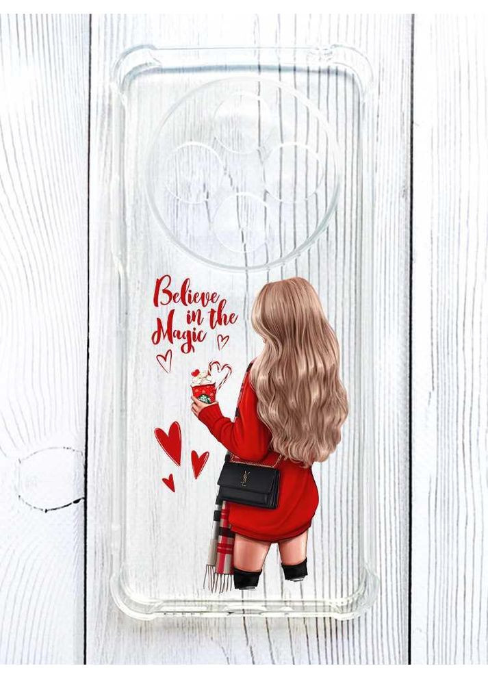 Чохол з потовщеними кутами на Xiaomi Redmi 14C / Poco C75 Дівчина з кавою (принт 137) Creative (362969031)