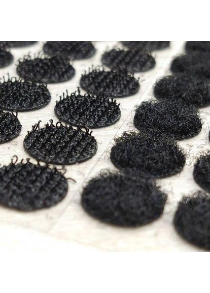 Липучка-кружки самоклеющиеся, 30 пар 15мм, черный Plus-plus (354796749)