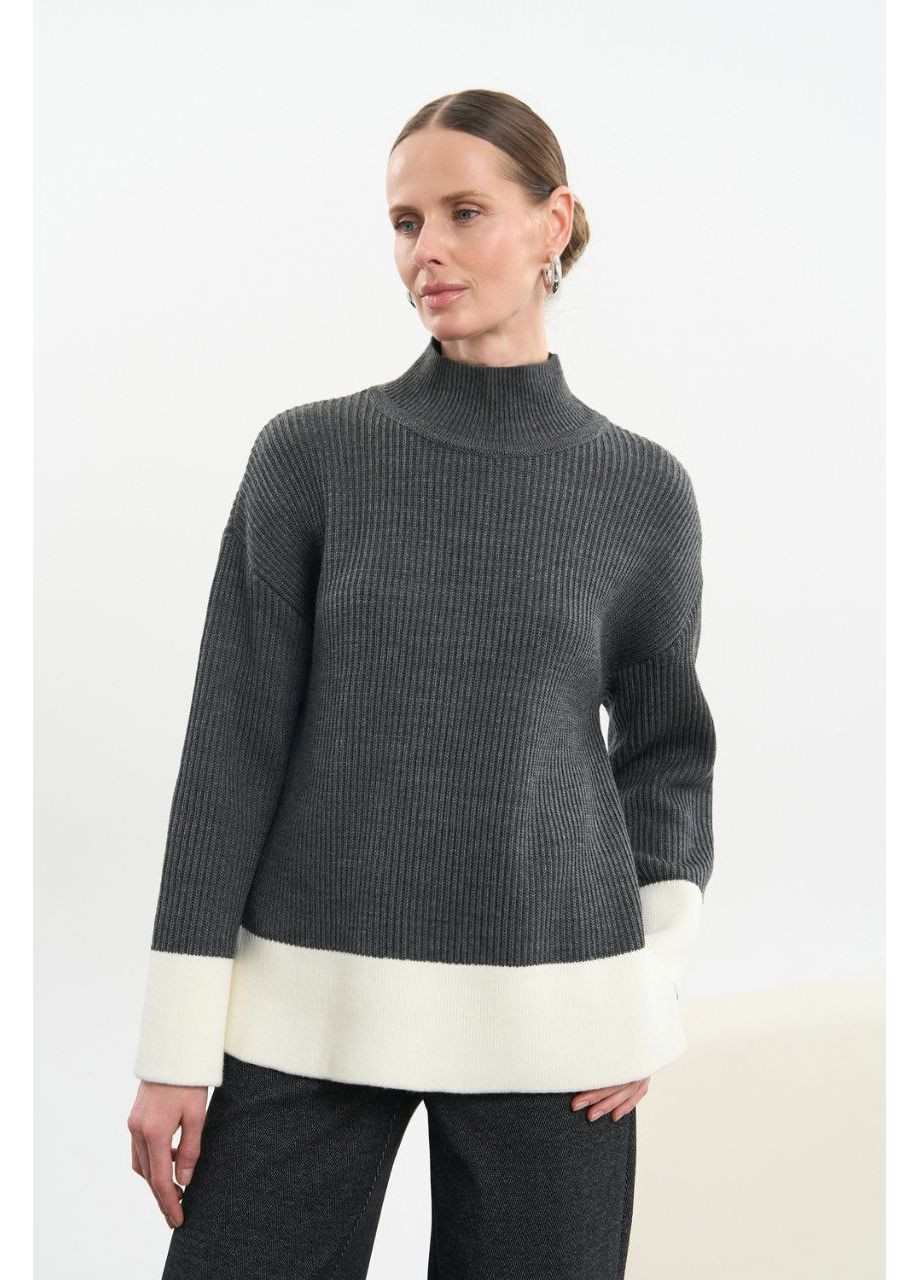 Темно-серый зимний джемпер кофта свитер джемпер Triko Bakh