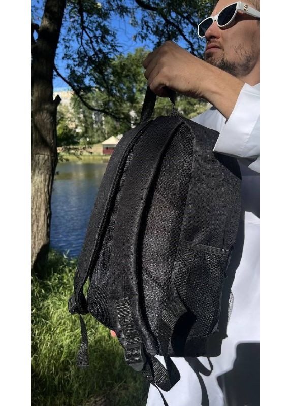 Чорний рюкзак із верхньою ручкою та двома відділеннями No Brand (365592437)