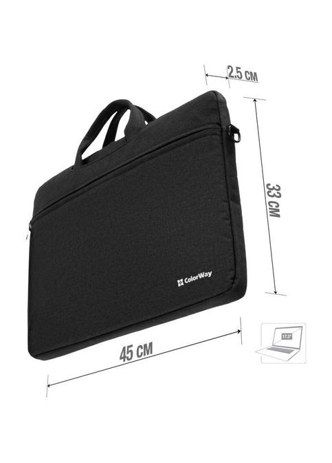 Сумка для ноутбука (CWLBC173-BK) Colorway 17.3" Casual Black (295930367)