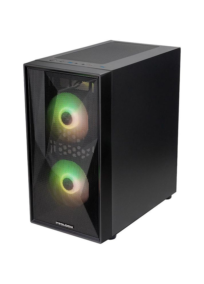 Корпус E102 Tempered Glass&Mesh Black Prologix (326800561)