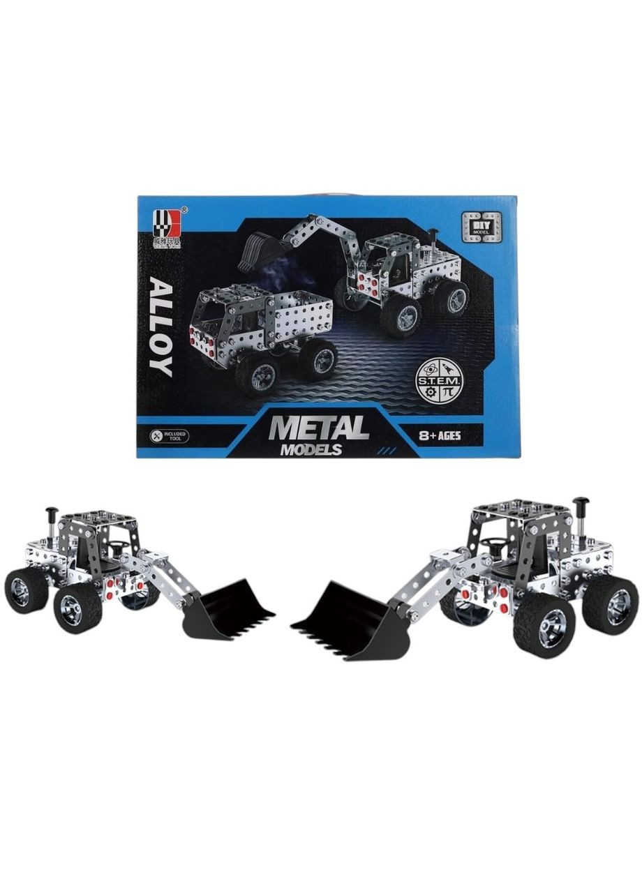 Конструктор металевий, бульдозер, 194 деталі Home (368909300)