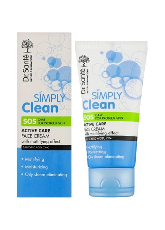 Крем для обличчя Simply Clean SOS Матуючий 50 мл (4823015939242) Dr. Sante (399577606)