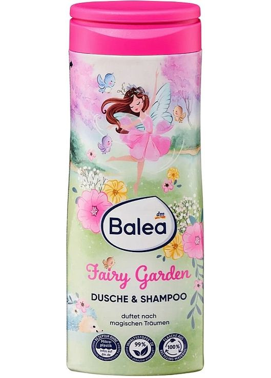 Детский шампунь-гель для душа 2 в 1 Fairy Garden 300ml (1324545-3270360) Balea (368649582)