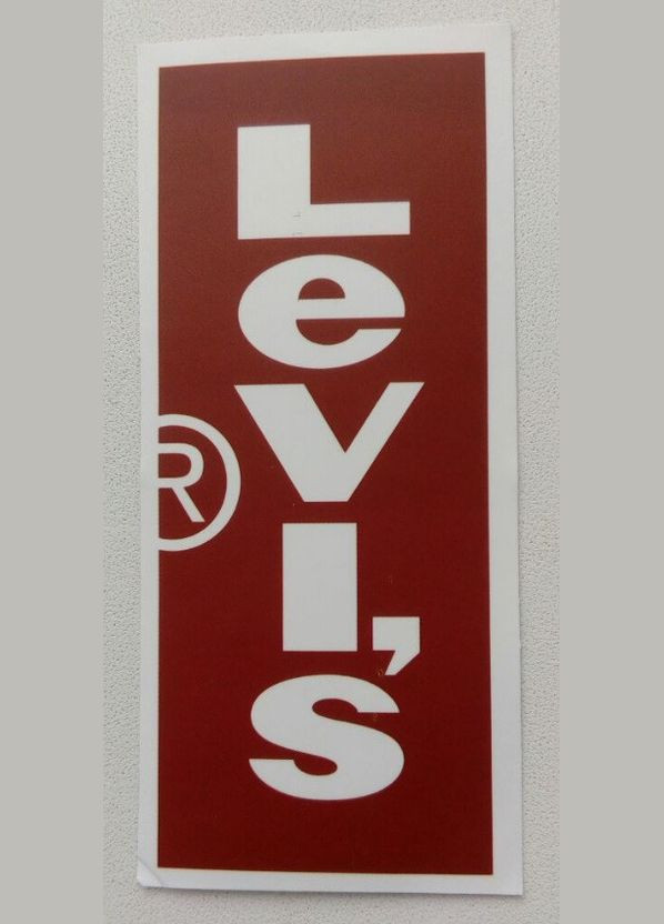 Стикер етикетка-наклейка самоклейка Levis 1 (9 см х 4 см) PTR P&S (317595614)