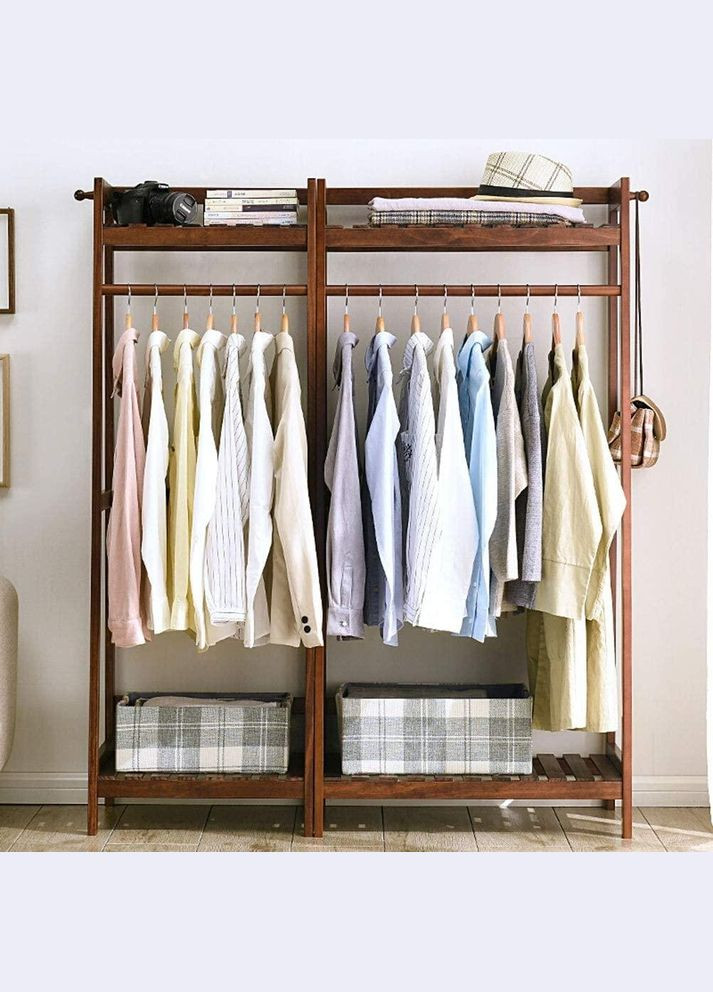 Стійка вішалка для одягу з дерева Торос 50 капучино (СВГ-504209) No Brand (328076902)