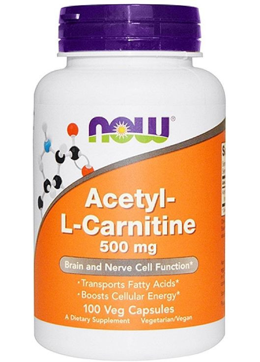 Харчова добавка "Схуднення", капсули, 500 мг Acetyl-L-Carnitine 100шт (772429-17602108) Now Foods (368643207)