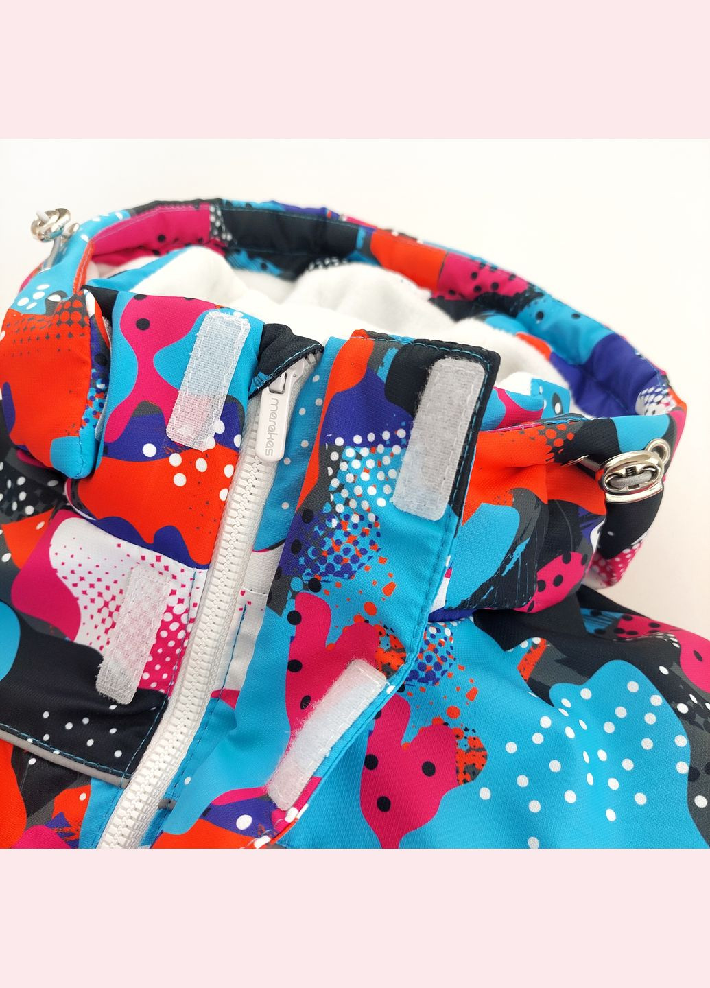 Рожева зимня дитяча зимова куртка для дівчинки з капюшоном (416022) Marakas