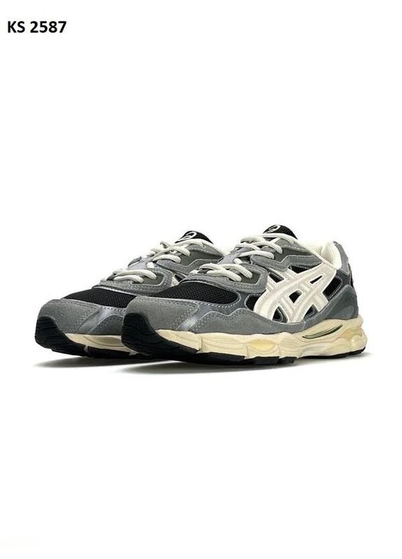 Серые демисезонные кроссовки мужские asics gel-nyc gray асикс гель нюк серые No Brand