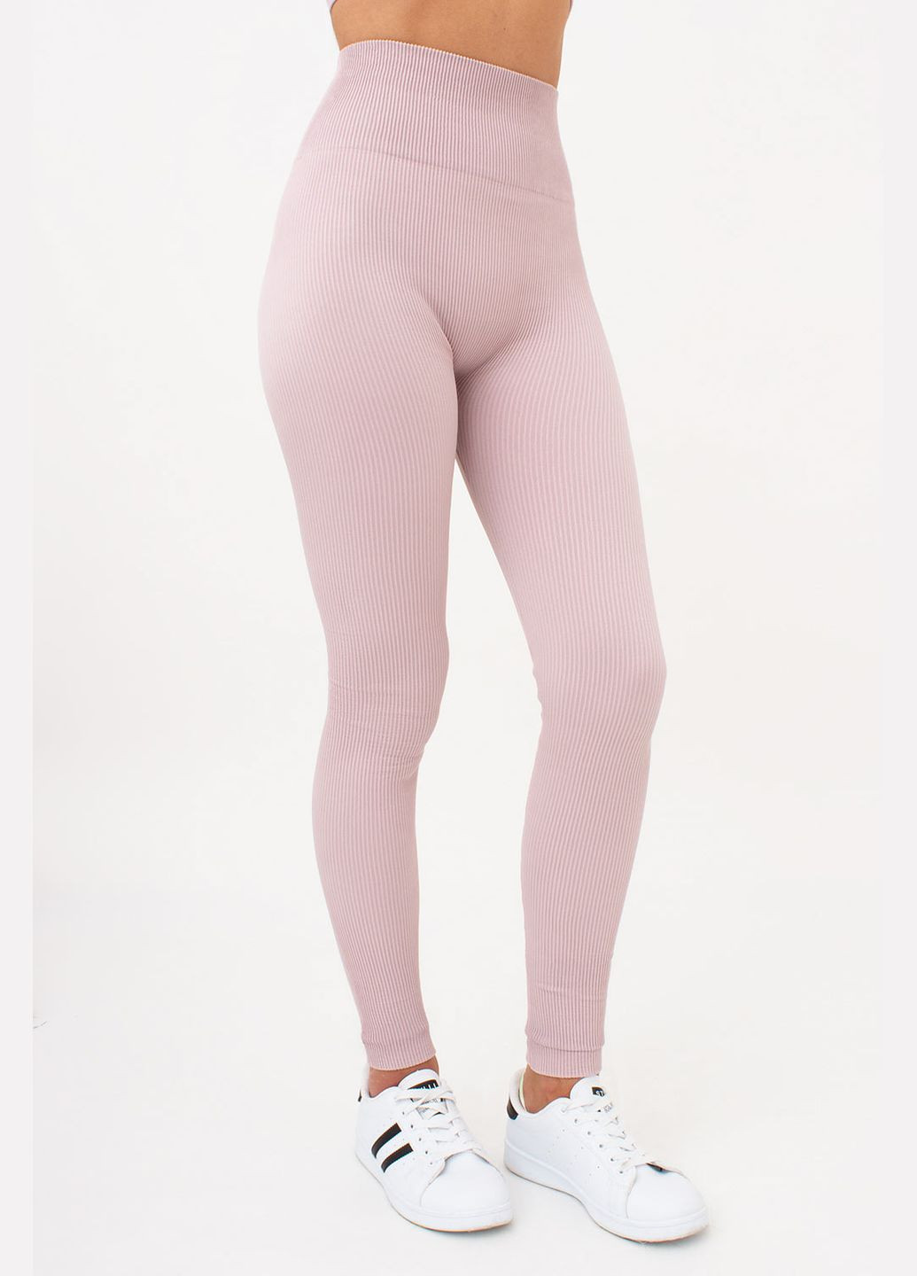 Розовые демисезонные леггинсы с моделирующим швом Giulia