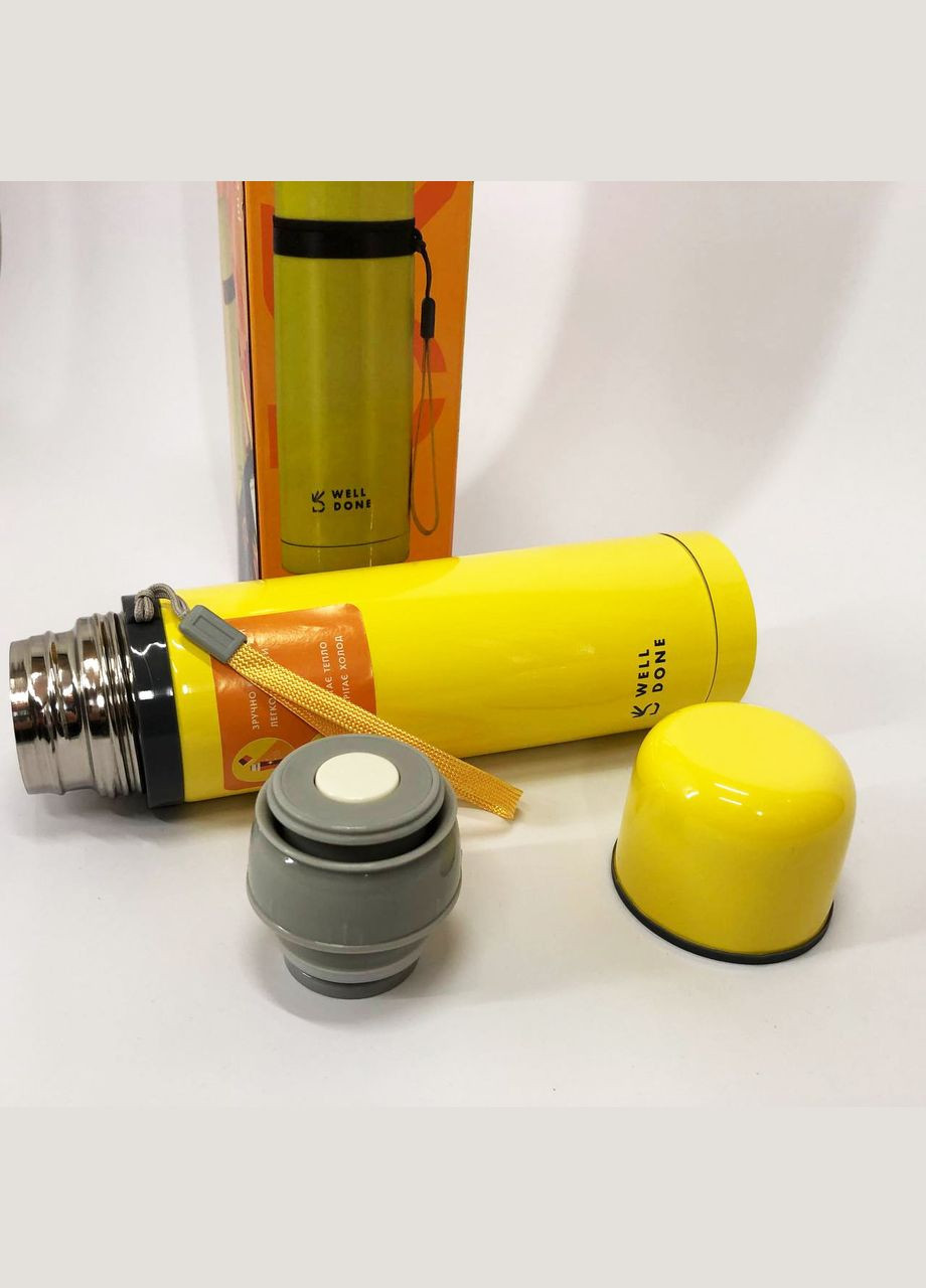 Термокружка маленькая Well Done WD-7145Y 500 мл, Качественный семейный термос, Термос для YL-329 чая топ No Brand (351486108)