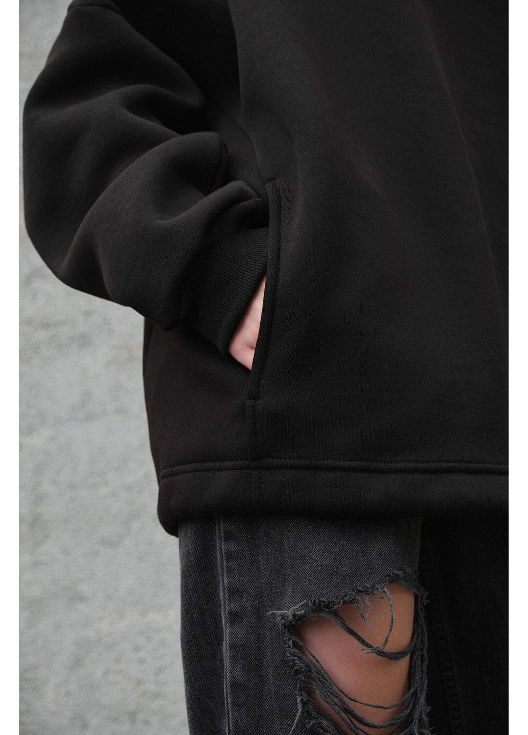 Жіноче Оверсайзз Худі Толстовка На Флісі З Капюшоном І Принтом Monalisa Without (355802538)