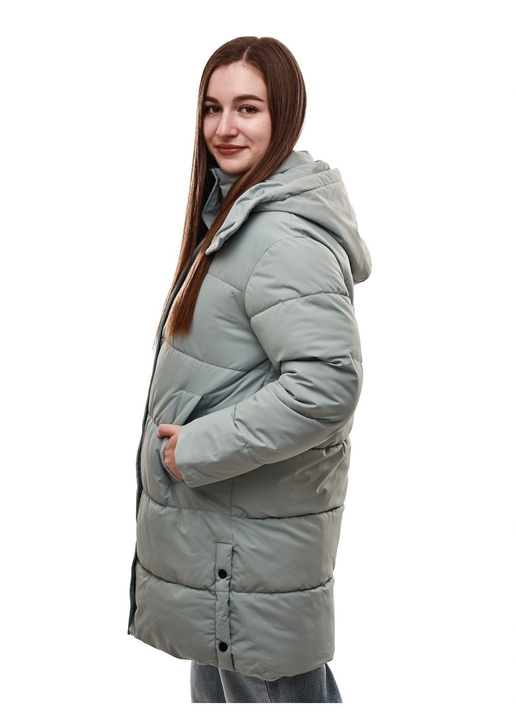 М'ятна куртка демісезонна жіноча No Brand