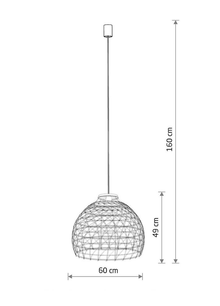 Підвісний світильник, люстра 11152 Boho L E27 1x25W IP20 Бежевий (11152) Nowodvorski (318524241)