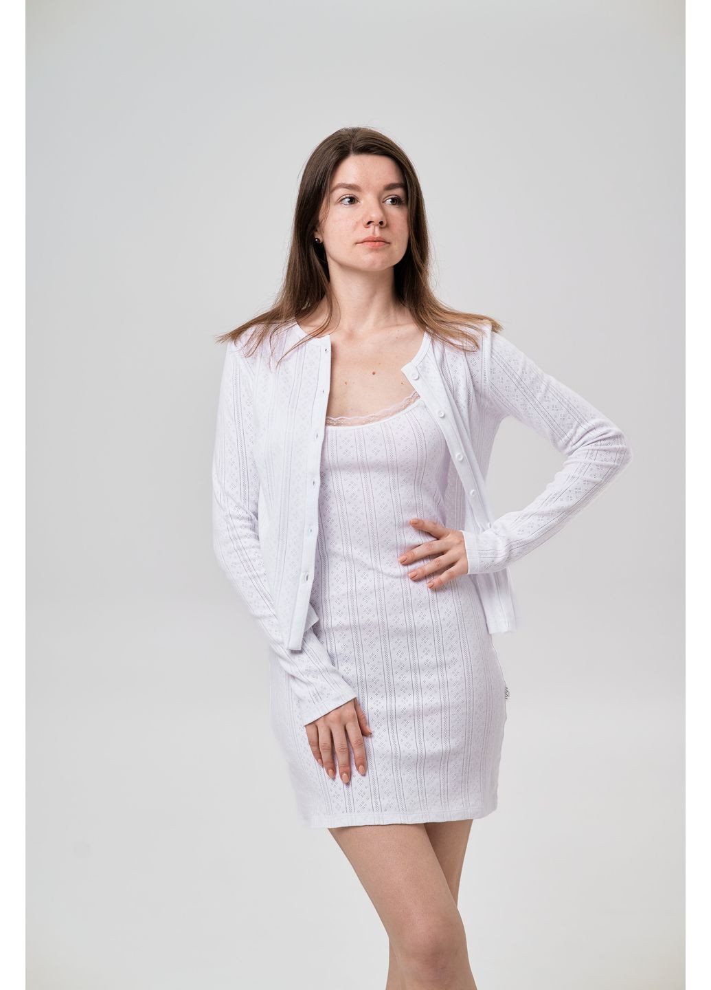 Женская кофта IVVI Белая No Brand (358888845)