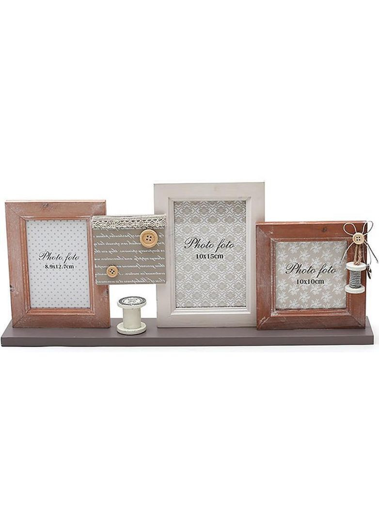 Рамка-коллаж деревянная "Флорина" на 3 фото Bona (297201444)