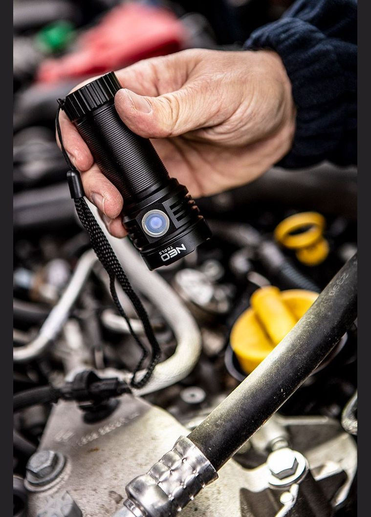 Ліхтар ручний акумуляторний, 4000мА•год, 3300лм, 30Вт, 5 функцій освітлення, алюмінієвий, IPX4 Neo Tools (315504159)