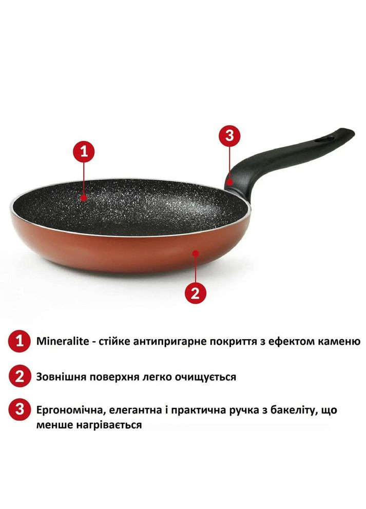 Сковорода без крышки Pepita Granit 24 см DAS301960 Flonal (316467508)